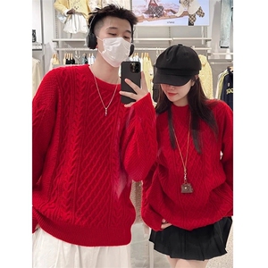 网图78267-特P50毛衣男士加厚打底衫秋冬季潮流保暖麻花针织衫男图片