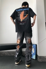 美式ins高街hiphop小众刺绣牛仔裤货号K710P6588，男装牛仔裤，电商A063