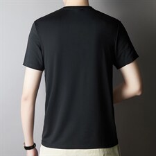 2022男装夏季冰丝短袖薄款中年圆领速干时尚潮流印花夏装，男装T恤，电商B212（原钱塘6029）