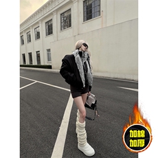 现货高品质美式高街重磅狼王座山雕毛毛领假两件棉衣加厚棉服外套，男装棉衣，电商A486-1