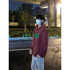 字母AND印花LOGO男女情侣潮牌连帽卫衣，男装卫衣，星座310A-4