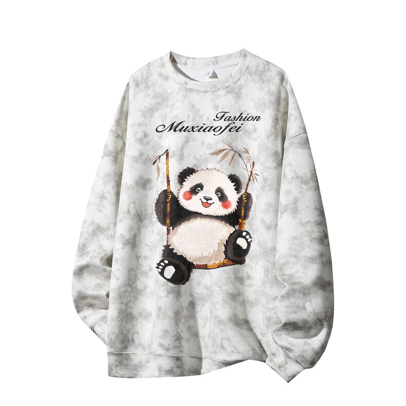 得物供货、重磅420克现货麂皮绒扎染卫衣HD019-1-LY25139ZR-P35，男装卫衣，电商019-1