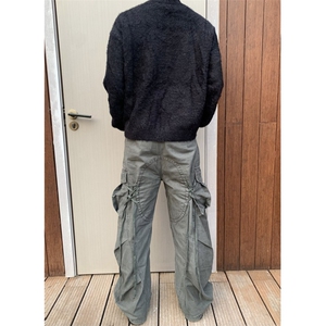 【有货】D561HH-特P58 水貂毛毛衣男美式海马毛针织衫外套图片