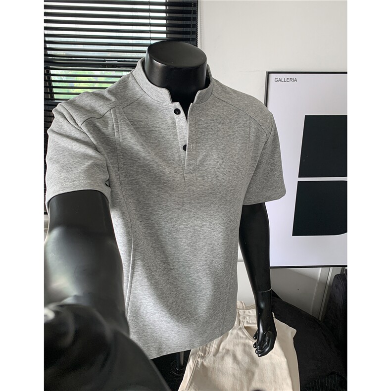 主推款夏季POLO衫正肩拼接男装短袖T恤大码休闲夏装上衣S430-特28图片