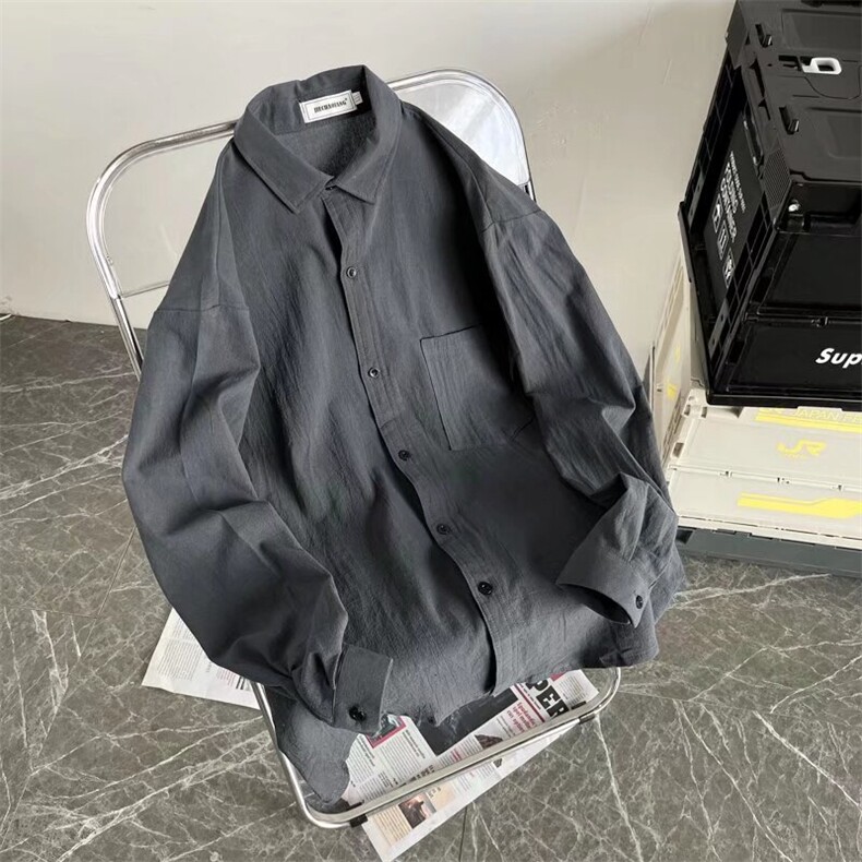 中青少年时尚流行春夏季长袖衬衫上衣开衫外套防晒衬衣,男装防晒衣,星座1013-1