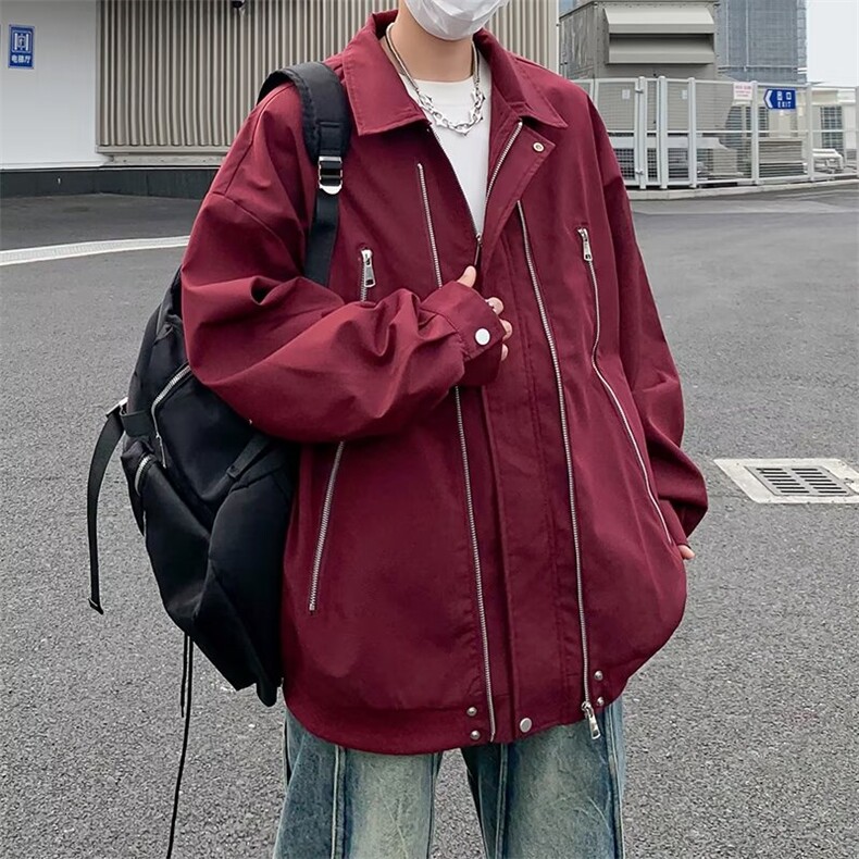 冷淡系高级感外套男拉链设计感夹克外套J661P68,男装夹克,星座1116-2