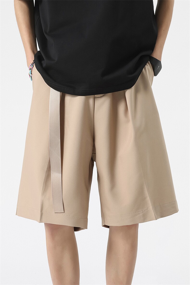 8XL-M特大码西装短裤男士五分裤冰丝中裤沙滩裤DK1505P40控58,男装休闲裤,电商D206-1