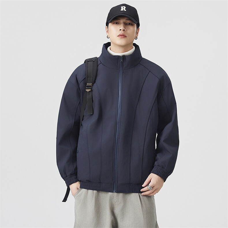 现货美式休闲加厚雪山棉衣夹克外套立领纯色三防户外工装棉服，男装夹克，电商A486-1