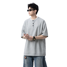 华夫格亨利领短袖男polo衫cp124-特p20，男装T恤，电商B371
