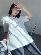 后背链条T恤，女装T恤，YSQ Boomboom