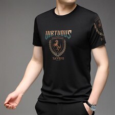 2024春秋薄款男士长袖t恤含羊毛针织打底衫中年人休闲爸爸毛衣P56，男装T恤，钱塘6003A(原)4033A