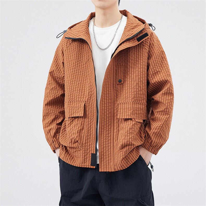 新款现货户外连帽夹克男 三防冲锋衣外套JK811 -P85图片