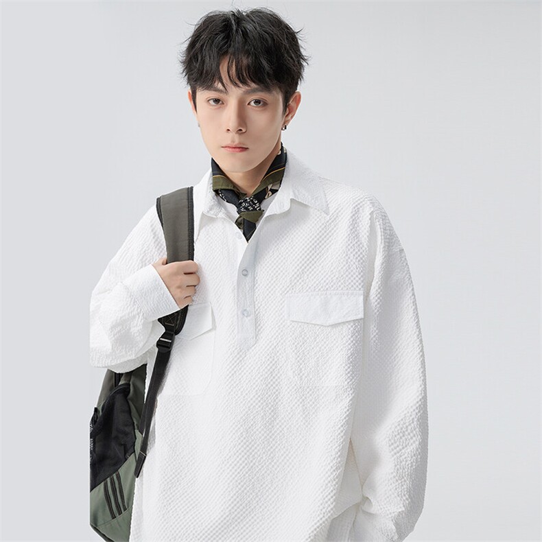 新款休闲纯色衬衫,男装衬衫,星座1106-2（原1111B）