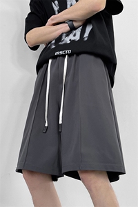 8XL-M 特大码中性松紧腰休闲冰丝西装短裤五分裤百搭凉DK1531P28图片