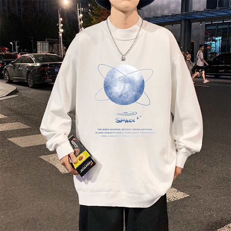 半高领毛衣男士大码针织衫男毛线衣男M18241-P45加绒款-P65,男装针织衫/毛衣,电商A040