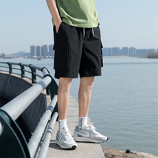 夏季新款白底工装休闲五分裤男多口袋短裤A305-KX2054-P25，男装休闲裤，电商B306