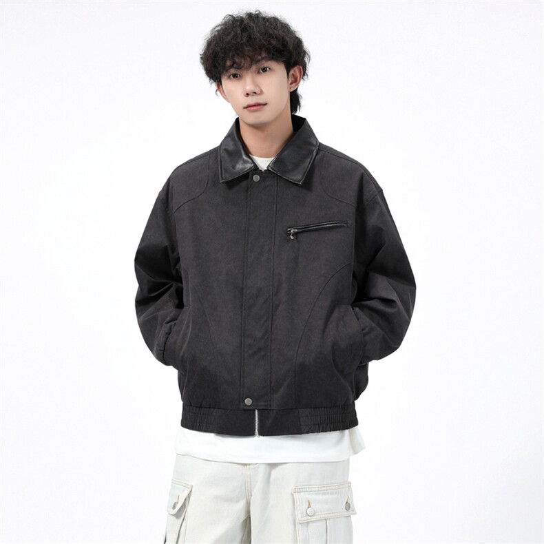 得物二开简约经典高级休闲百搭潮夹克外套男2025秋季JK1241-P90,男装夹克,星座1103-3