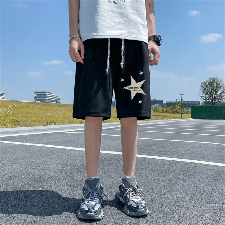 重磅夏季麂皮绒休闲短裤休闲五分裤JDK3145-特p25控48图片