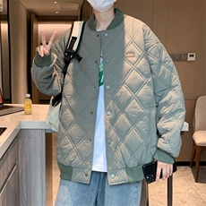 棉衣男2023冬季新款情侣棒球棉服oversize外套韩系棉袄M0265-P70，男装棉衣，星座308B-1