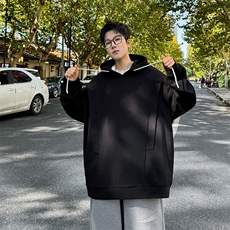 WY5001/P65春装新款高品质不起球连帽个性卫衣男潮流宽松上衣外套，男装卫衣，电商A141