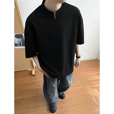高品质立领夏季新款男装纯棉时尚短袖T恤半袖XZ212-QXS127-P39，男装T恤，星座212