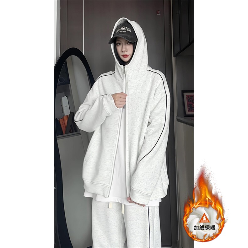加绒加厚运动服套装W4683JR（加绒）特P60/K8666JR（加绒）特P45图片