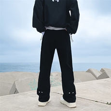 微喇牛仔裤男士按扣设计感裤子N7808P45，男装牛仔裤，星座1116-2