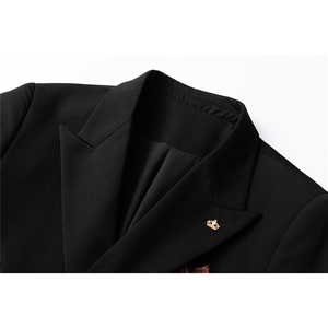 胸花西服96%聚酯纤维4%氨纶M-5XL大码XF78144P85西裤XF78151P45图片