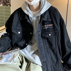 大货2025秋季百搭情侣牛仔夹克港风男士大码宽松外套JK811-P68，男装夹克，星座1103-3