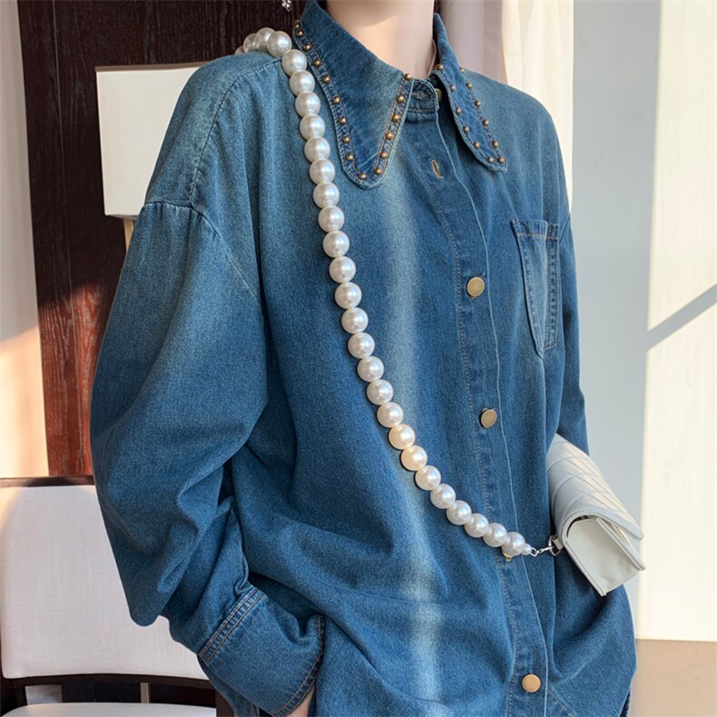 时尚百搭气质休闲牛仔外套女新款长袖宽松显瘦韩版学生上衣,女装牛仔外套,宛庄羊绒