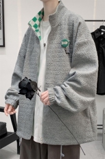 秋上新两面穿开衫夹克港风男女韩版徽章棒球服休闲外套8002-P100，男装夹克，电商A441-1