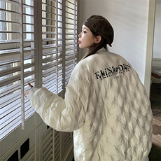 1港风情侣定制面料大码M-5XL保暖棒球领羽绒服外套8709P168控229，男装羽绒服，星座226-2
