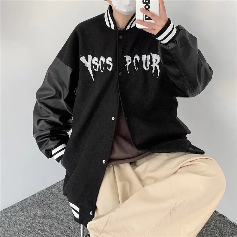 潮流夹克潮男春季棒球领夹克J8053P55,男装夹克,星座1116-2