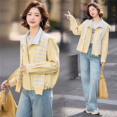 2026年春季休闲风外套，女装短外套，红依一坊