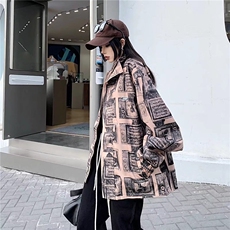 复古潮流棒球服外套男女春秋2025新款春季宽松设计感夹克，男装夹克，星座506