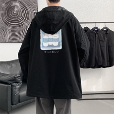 JK41148-P85纯棉连帽夹克男士大码工装夹克男外套男，男装夹克，电商A040