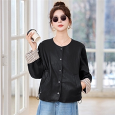 大量现货-2026年春季新款休闲宽松撞色时尚百搭高级感皮衣外套，女装短外套，盈茜