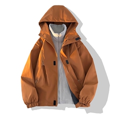 三合一冲锋衣男士加绒棉衣潮大码棉服外套两件套A266-SH80181-P80，男装棉衣，电商A266