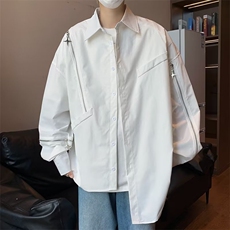 夏季潮五分袖男百搭新款时尚青春流行标准潮流文艺日常衬衫，男装衬衫，星座716-2