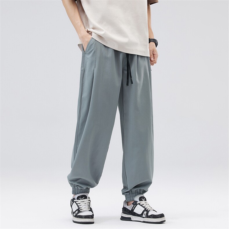 男装春夏款束脚裤ins潮流痞帅百搭斜插口袋阔腿休闲裤DY5027-P69,男装休闲裤,电商A178-1