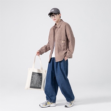 春秋季百搭休闲宽松灯芯绒夹克男士JK153-P60，男装夹克，星座1204