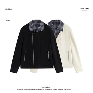 平铺~得物可二开 2026春季重磅假两件设计夹克外套 YJ6021/P118图片