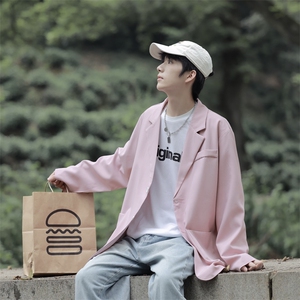 高级感小西装春秋季男士痞帅外套西服217-2-XF2302-P75图片