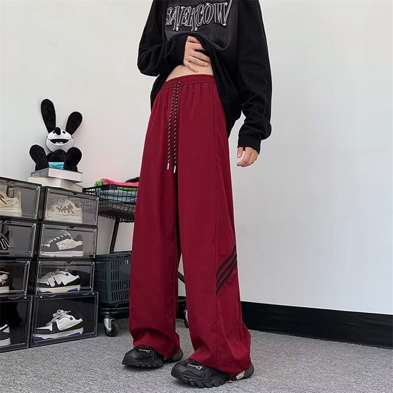 条纹设计抽绳速干裤男夏季直筒美式运动休闲长裤K999-310B-1-P36,男装休闲裤,星座310B-1