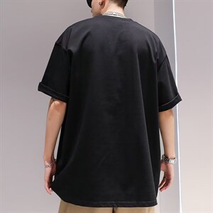 网络图现货款 美式重磅字母钢印扎染圆领新款半袖体恤 JD515-P28图片