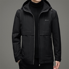 2023冬季新款休闲连帽羽绒服鹅绒外套中年男士潮流SKL83078-P230，男装羽绒服，电商B212（原钱塘6029）
