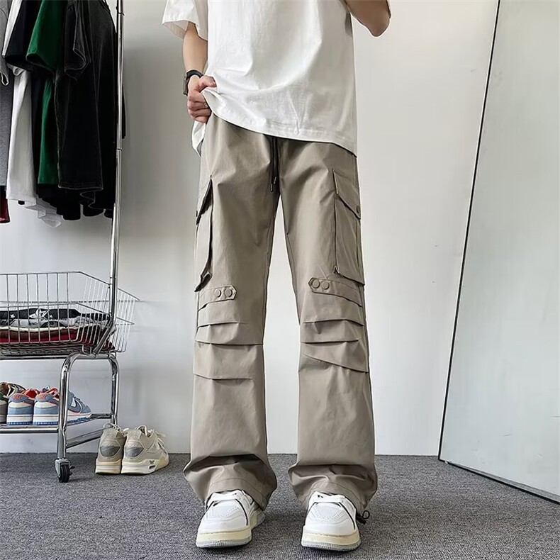 美式高街工装裤男款春秋季潮牌户外机能冲锋裤M537P40,男装工装外套,星座1116-2