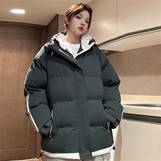 大码冬季防水防寒加厚保暖光版俩条杆连帽棉衣二开MY5811P70，男装棉衣，星座309（原A406）