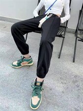 新款时尚百搭显瘦运动风休闲裤，女装休闲裤，L·H·X