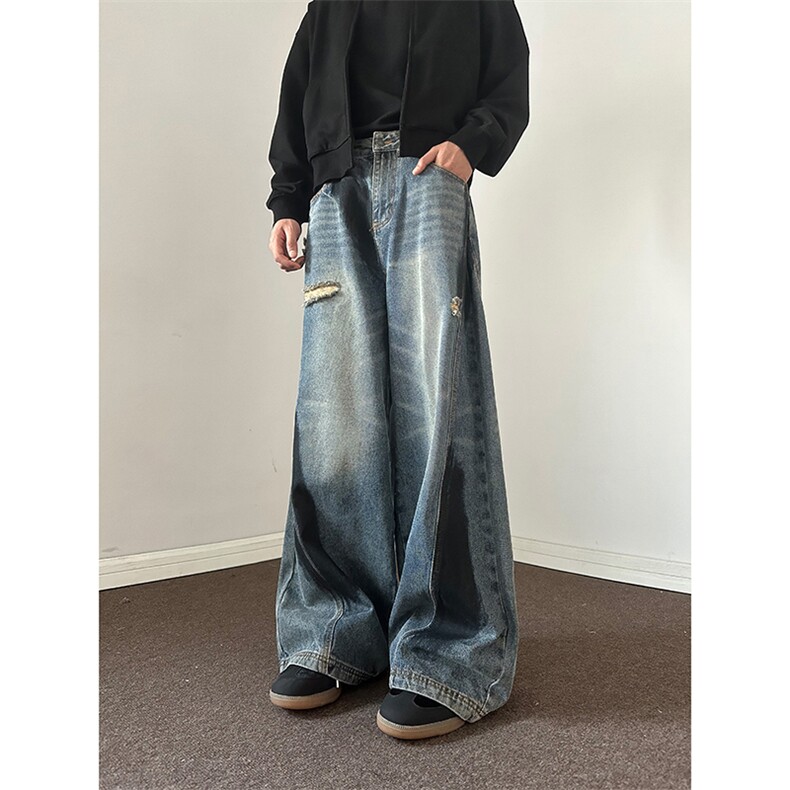 903-AK98-特P55【88】S-3XL爆破脏脏做旧牛仔裤！3，男装牛仔裤，星座903